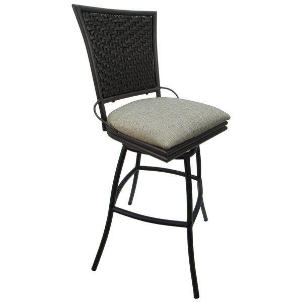 Red Barrel Studio® Outdoor Extra Tall 34" Armless Patio Bar Stool Erin